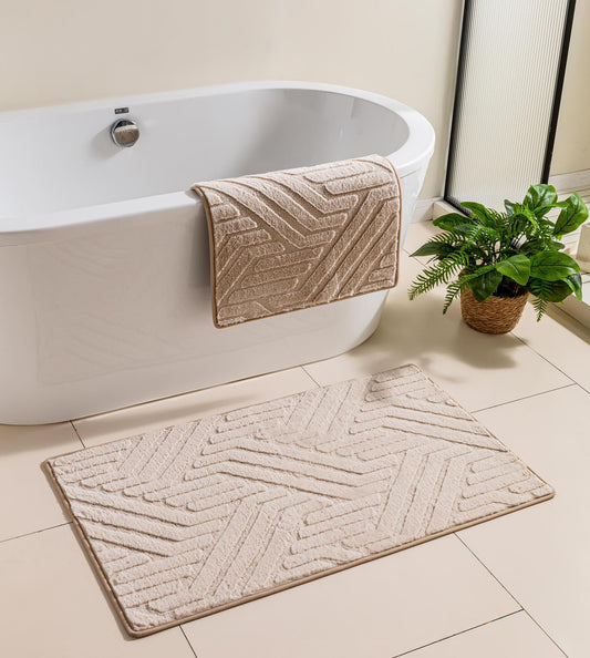 Wc set jacuard krem