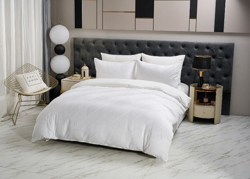 premium posteljina D bela