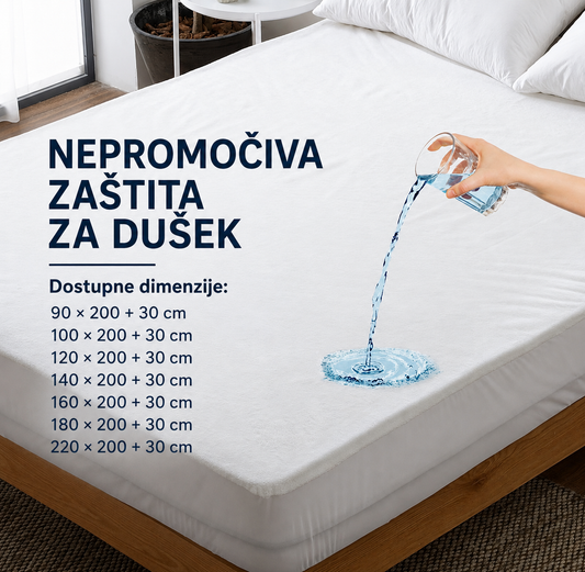 🛏️ NEPROMOČIVA ZAŠTITA ZA DUŠEK